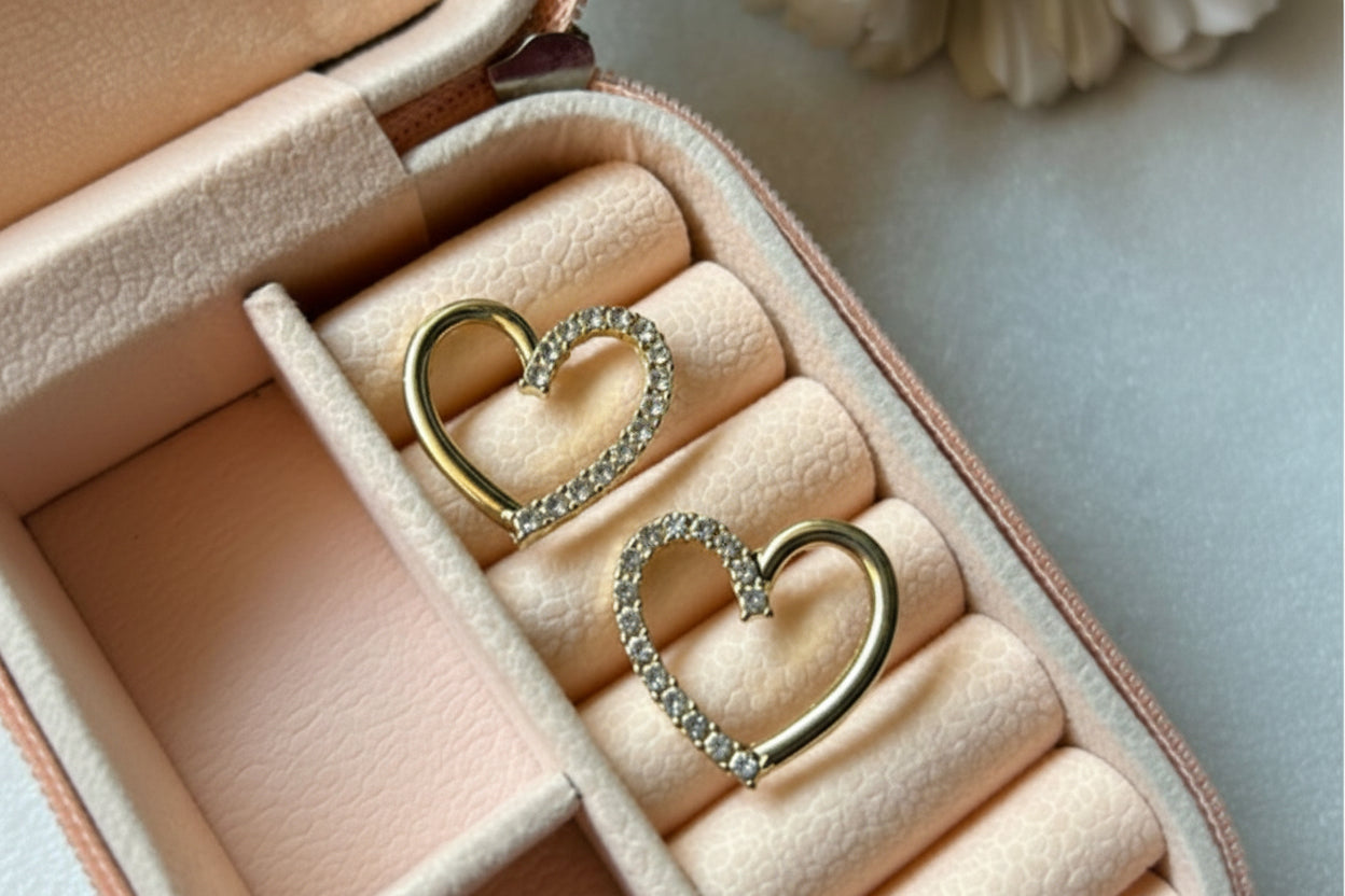 Carolina Heart Studs