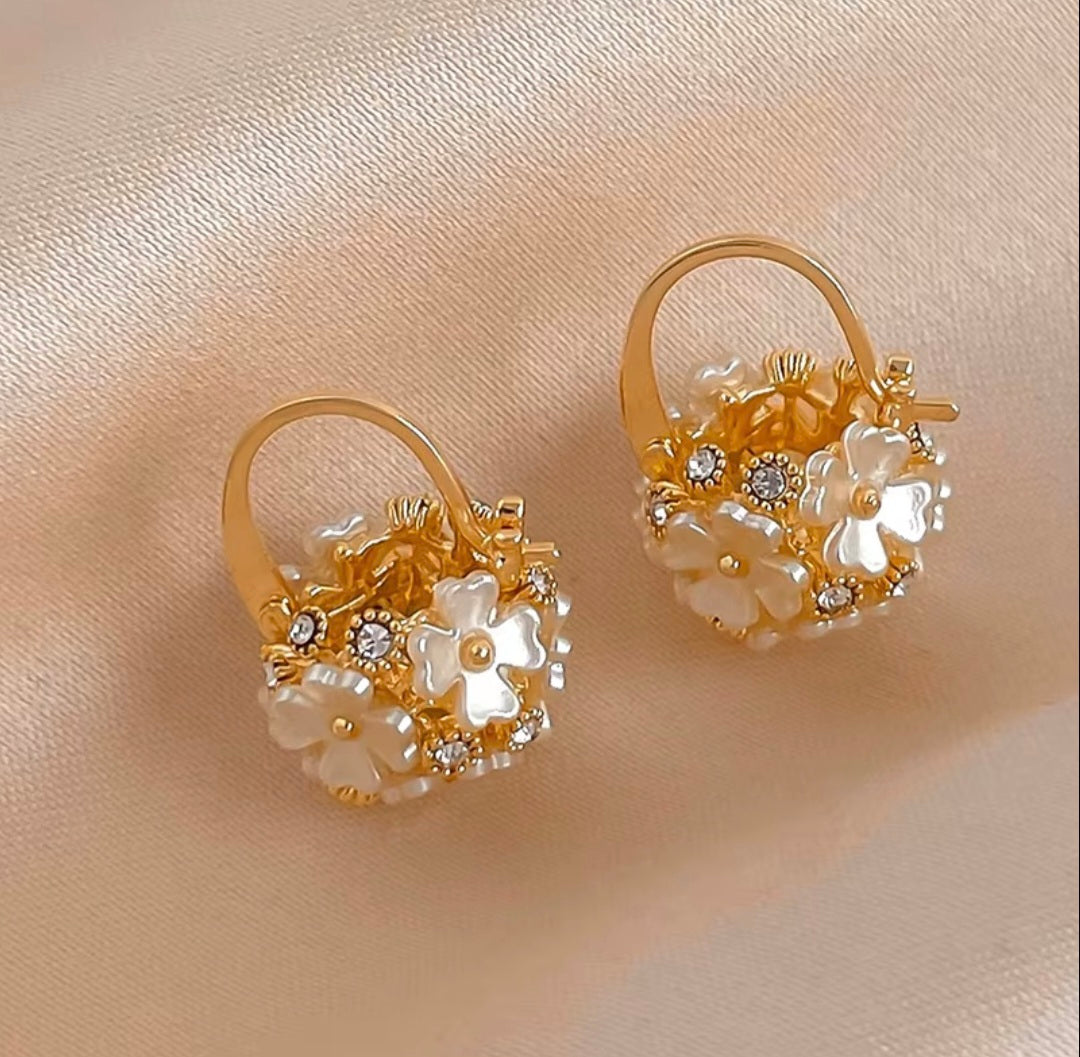 Amelia Floral Hoops