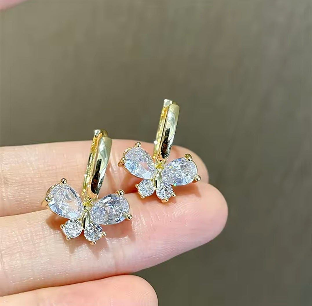 Clara Butterfly Hoops