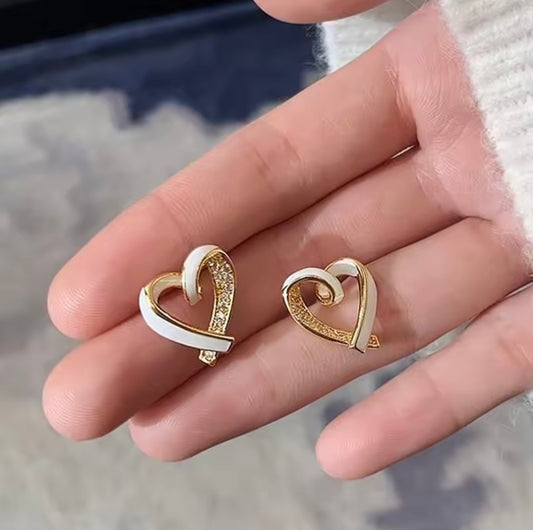 Laura Heart Studs