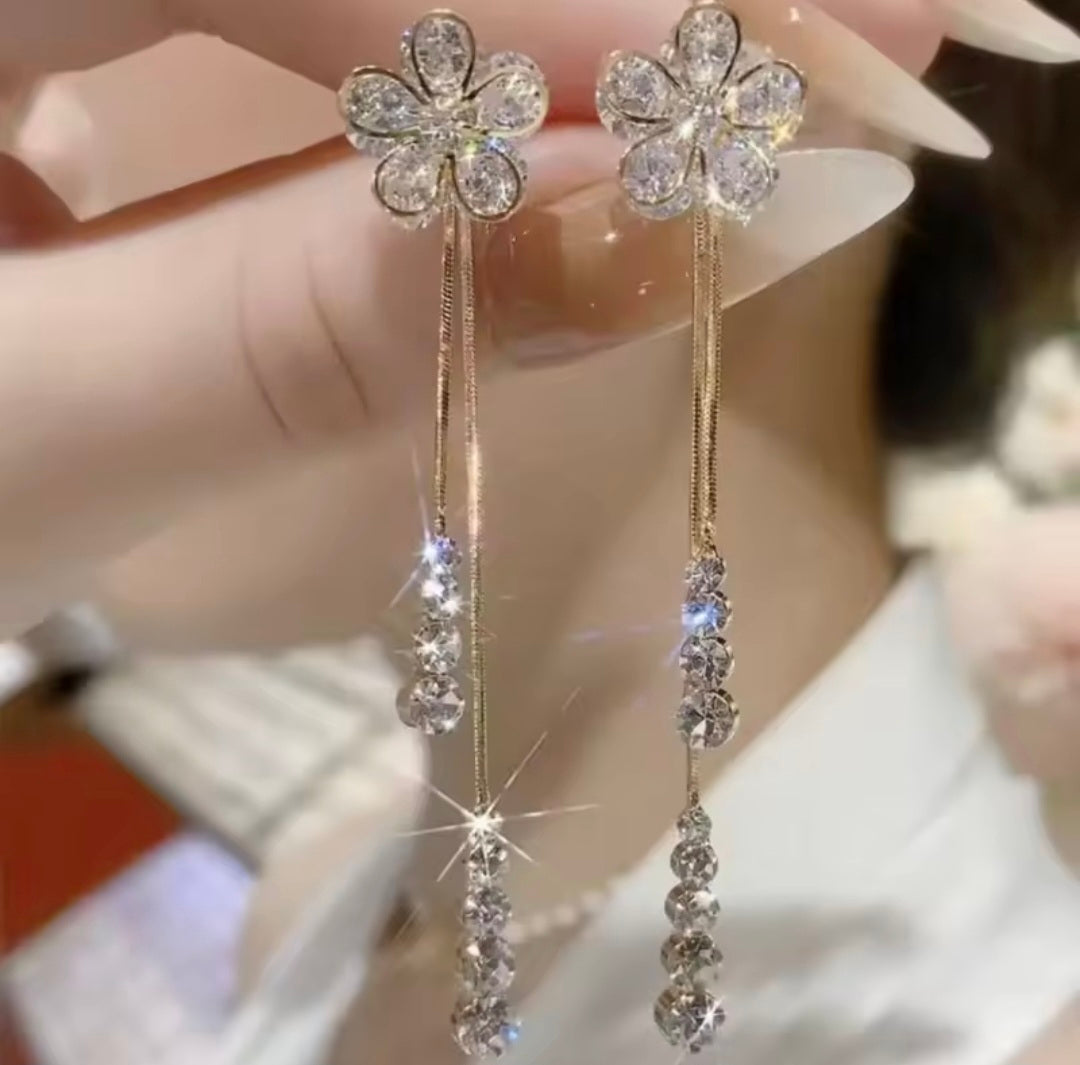 Kitty Floral Danglers