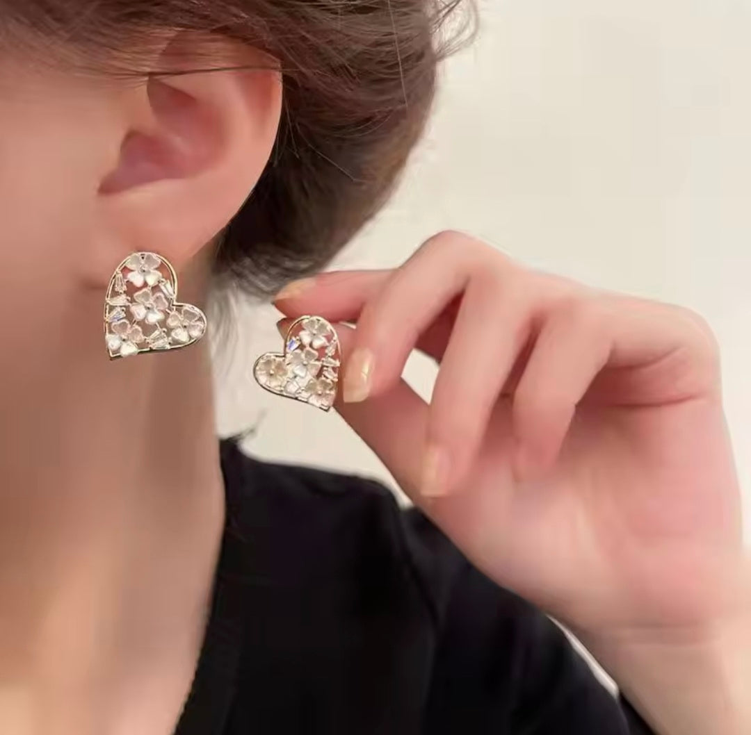 Myra Heart Studs
