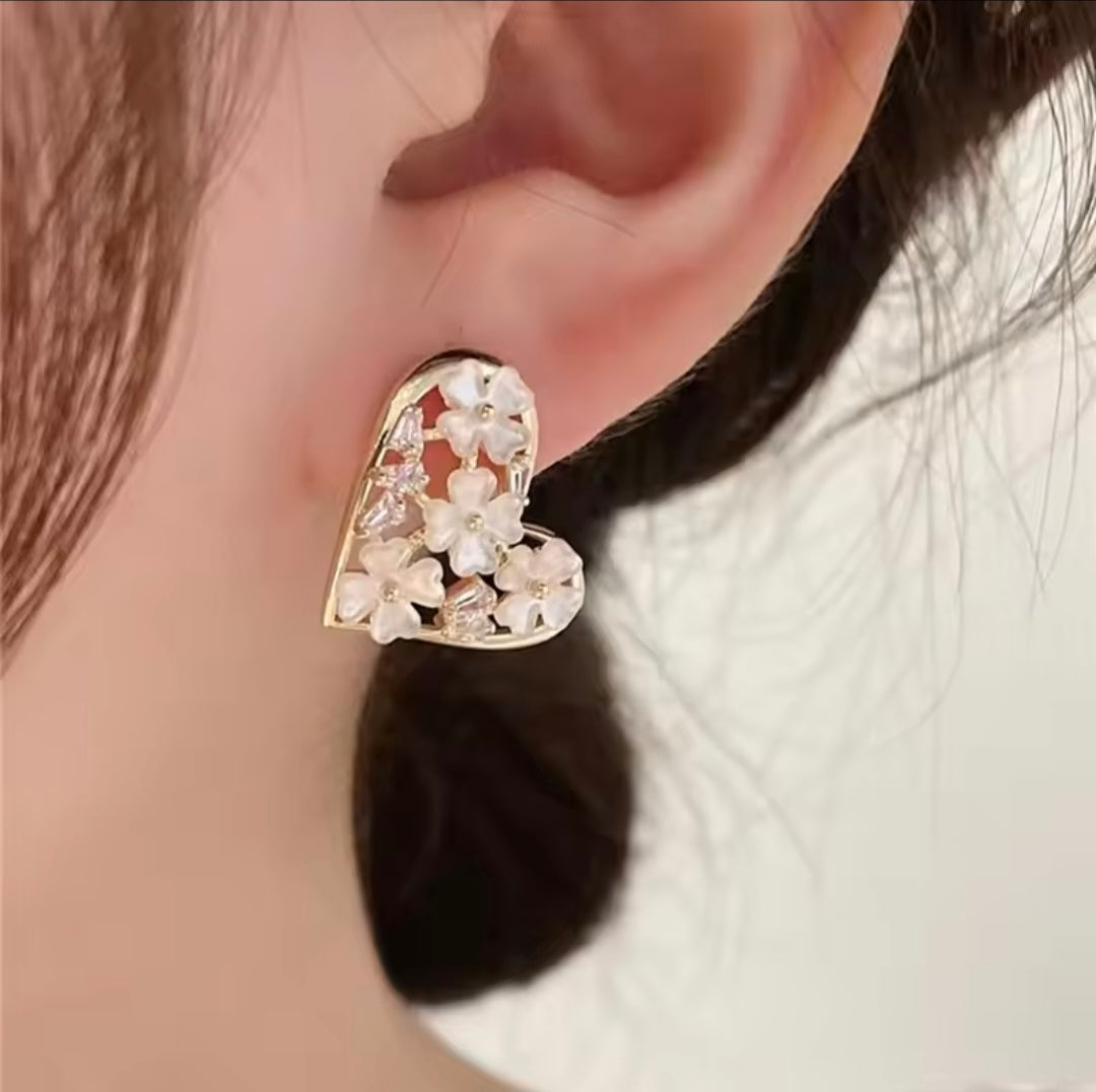 Myra Heart Studs
