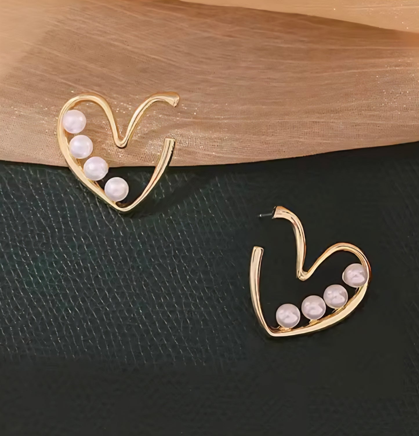 Mary Heart Studs