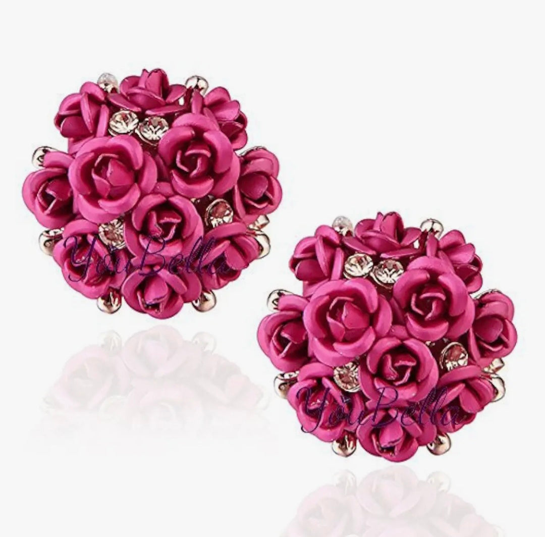 Maggie Pink Studs