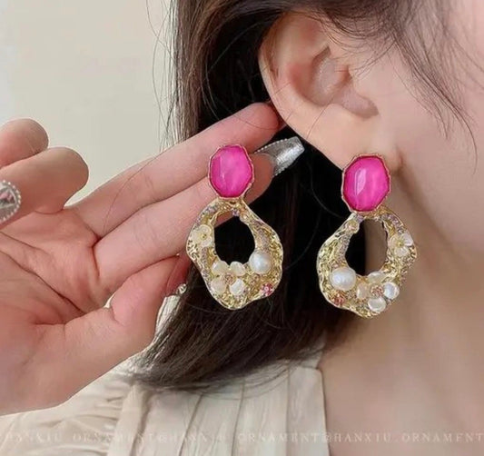 Xena Pink Danglers
