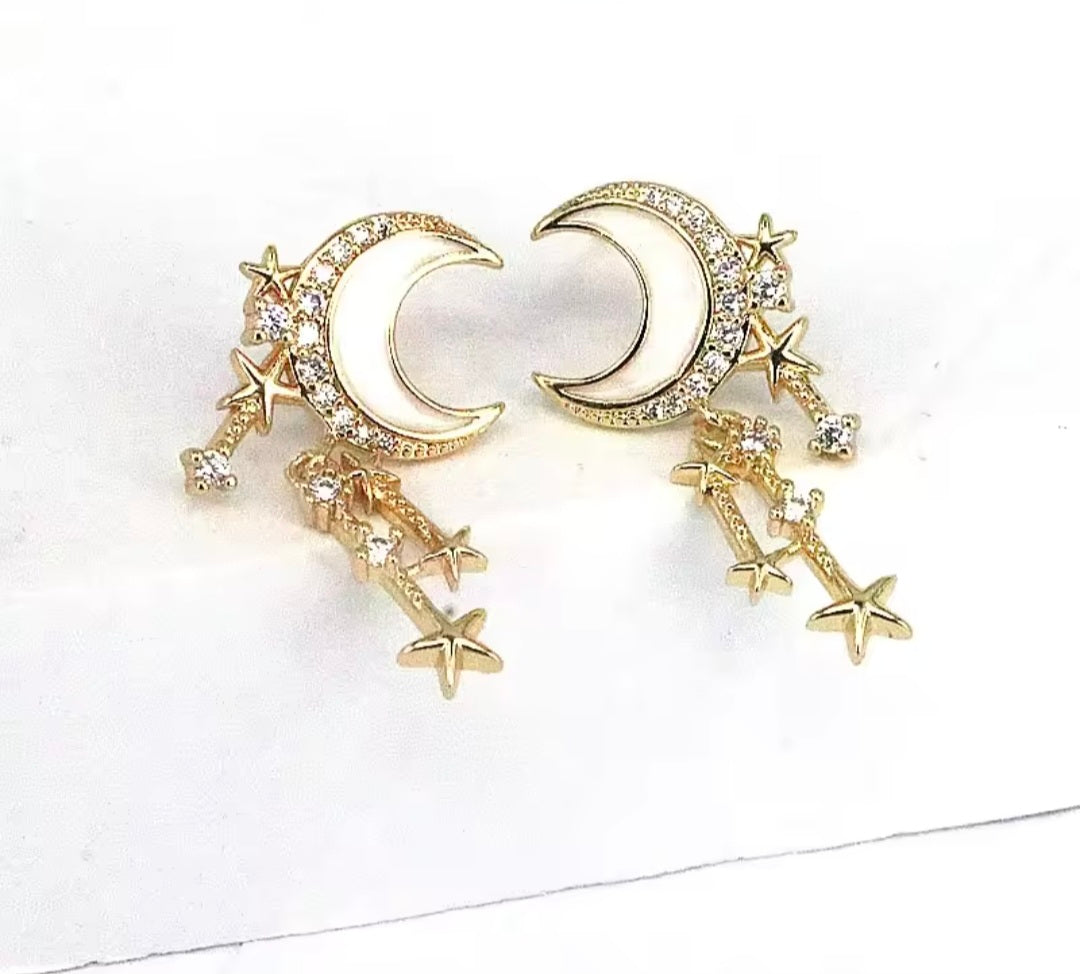 Willa Moon & Stars Studs