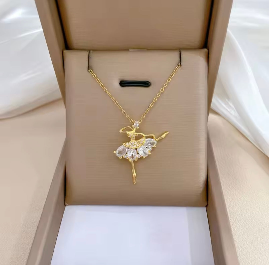 Dancing girl necklace