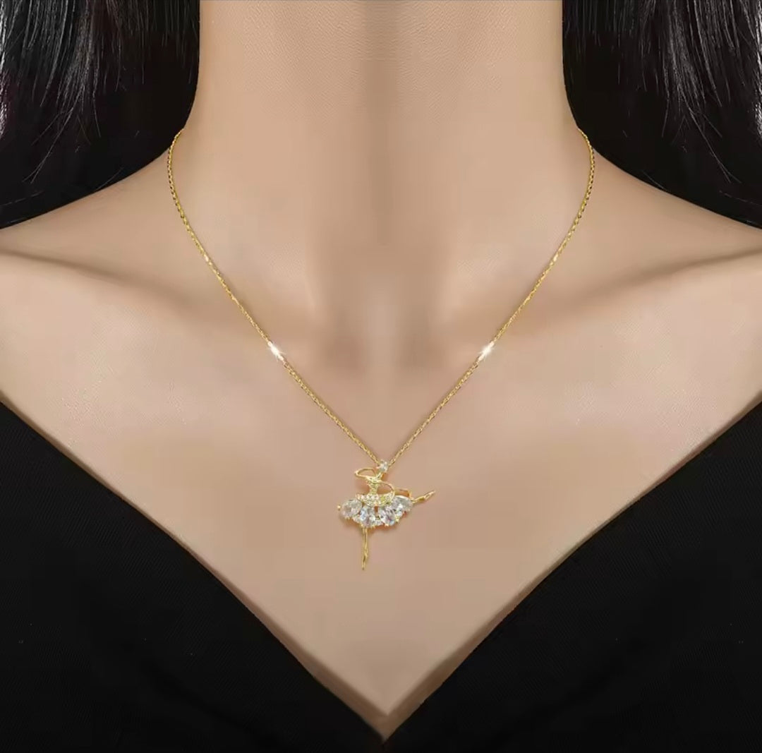 Dancing girl necklace