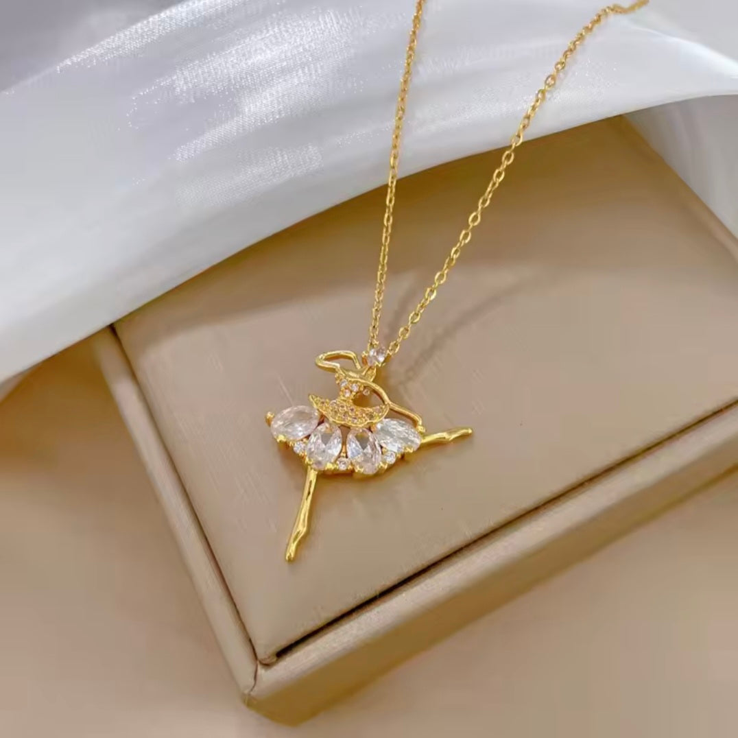 Dancing girl necklace