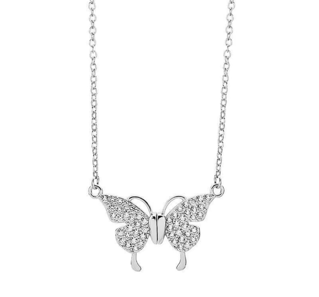 Silver Butterfly Necklace