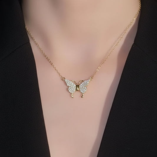 Golden Butterfly Necklace