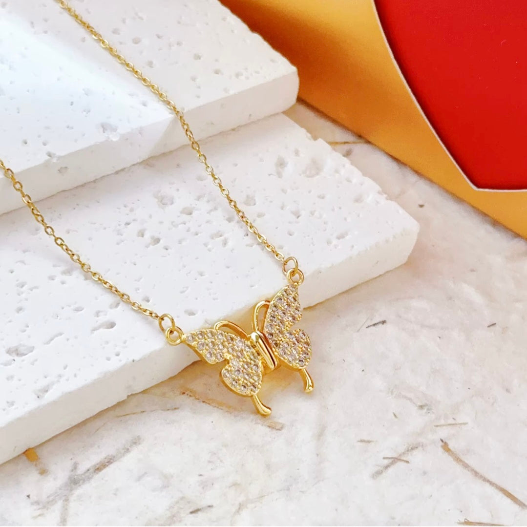 Golden Butterfly Necklace
