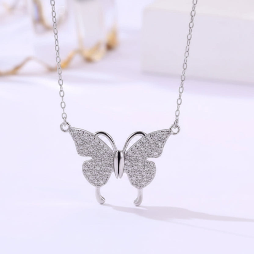 Silver Butterfly Necklace