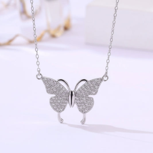 Silver Butterfly Necklace