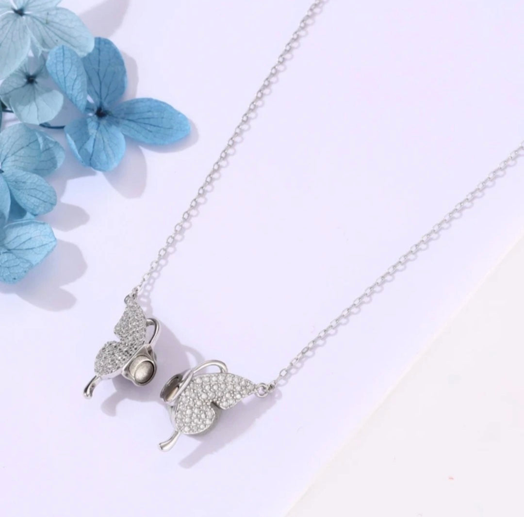 Silver Butterfly Necklace