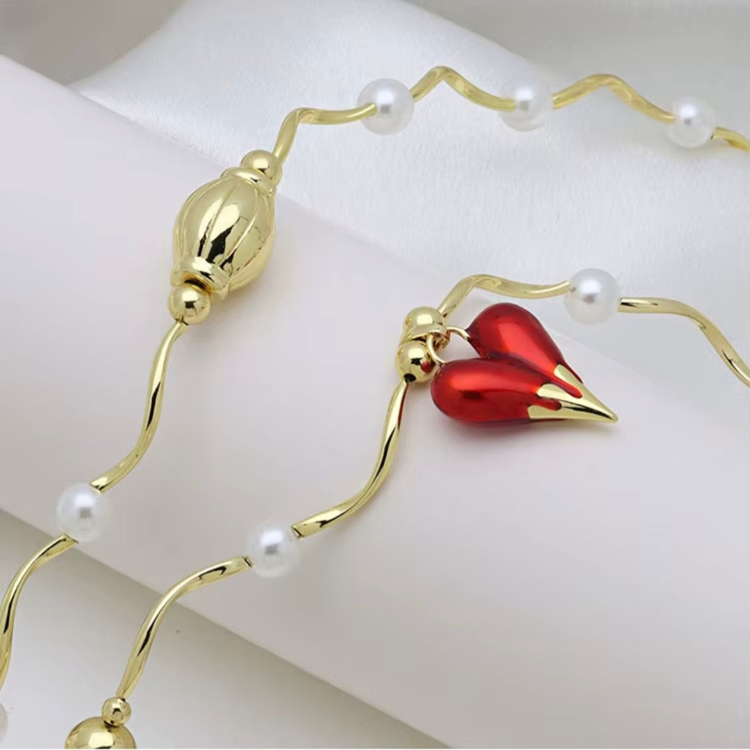 Grace Red Heart Necklace
