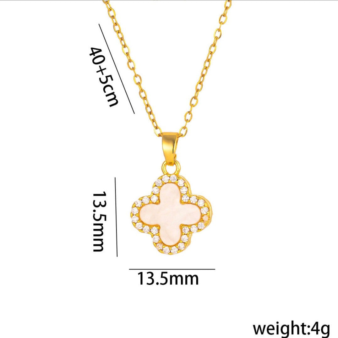 White Clover Necklace