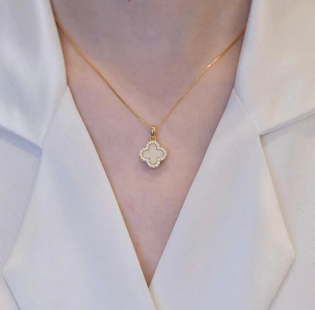 White Clover Necklace