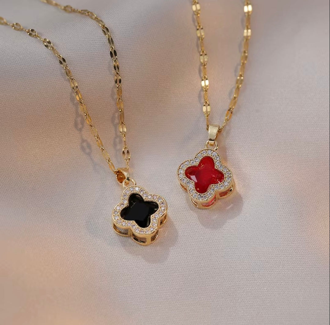 Red Clover necklace
