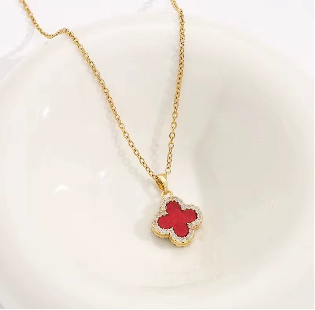 Red Clover necklace