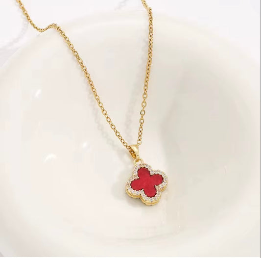 Red Clover necklace