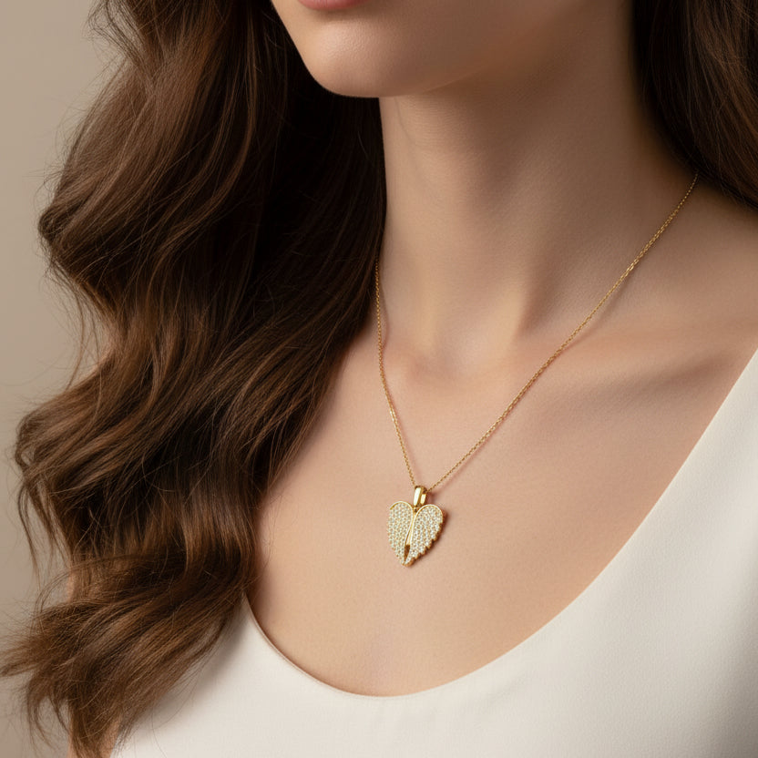 Winged Heart Necklace