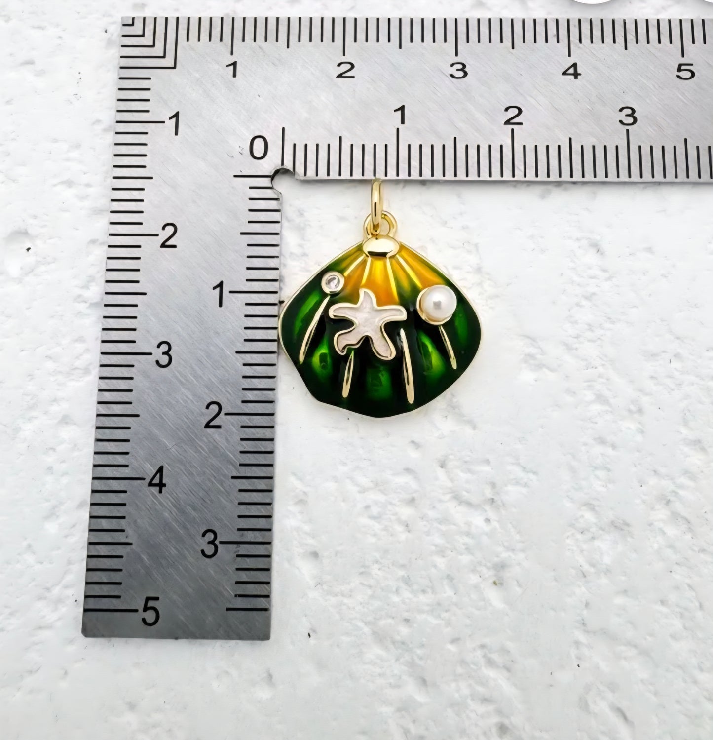 Seashell Serenity Green Necklace