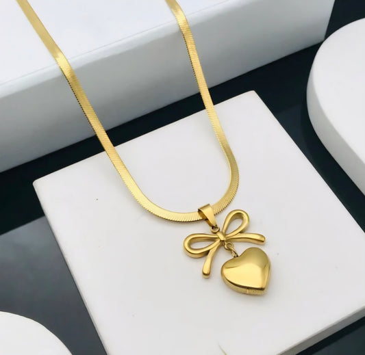 Eternal Love Bow Necklace