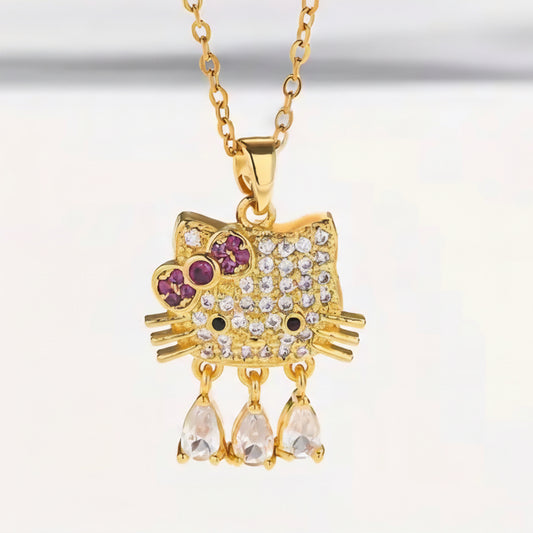 Hellokitty  Golden Necklace
