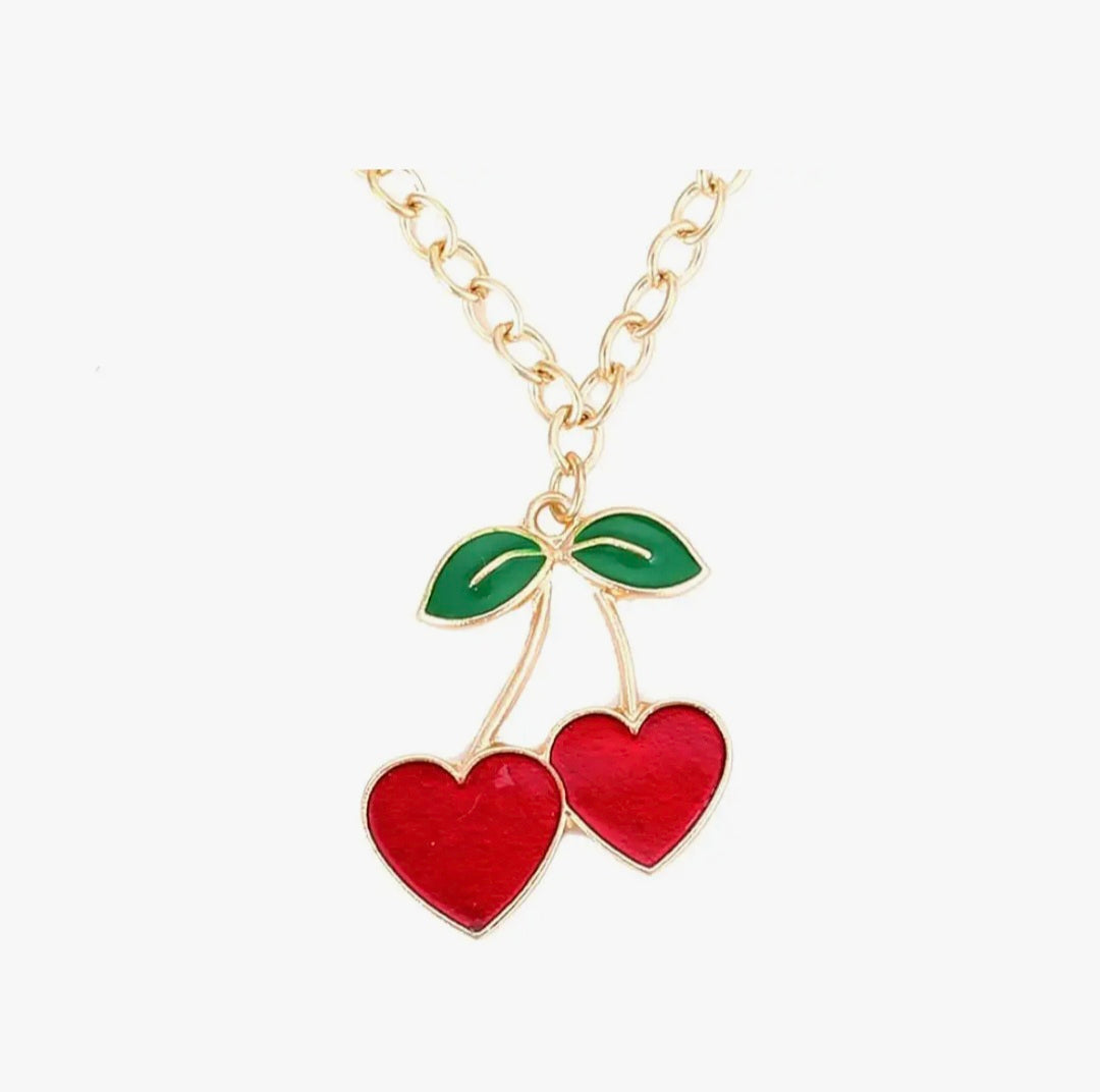Heart cherry Necklace