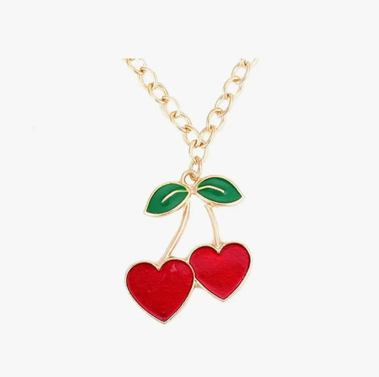 Heart cherry Necklace