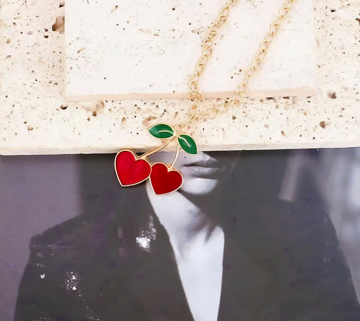 Heart cherry Necklace