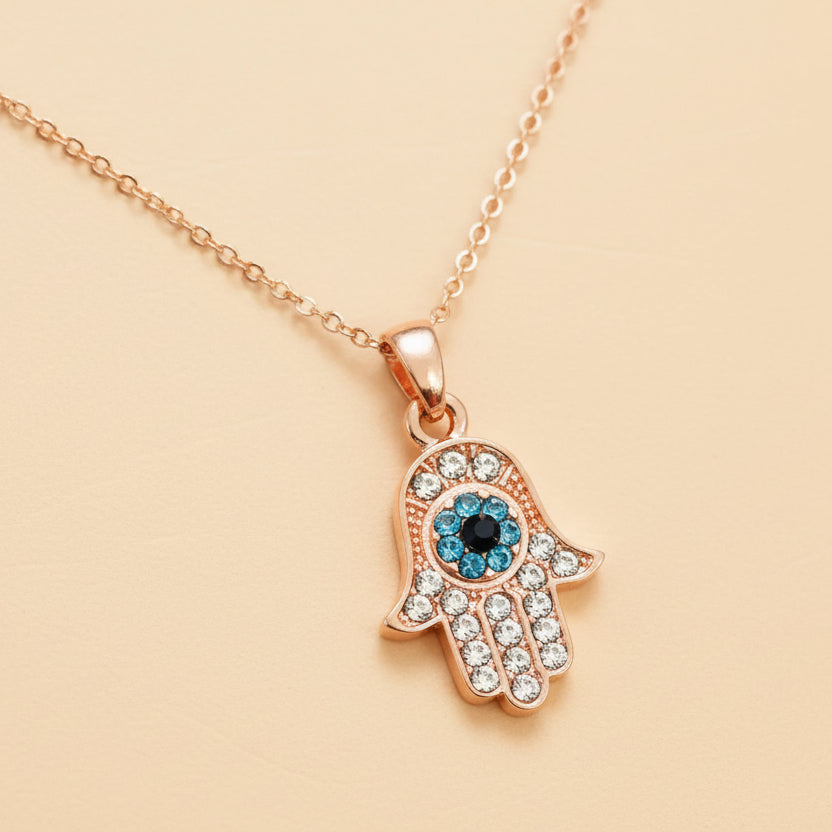 Rosegold Hamsa Evileye