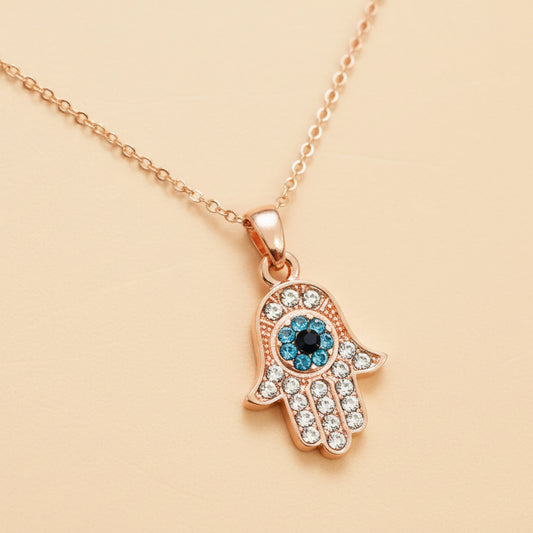 Rosegold Hamsa Evileye