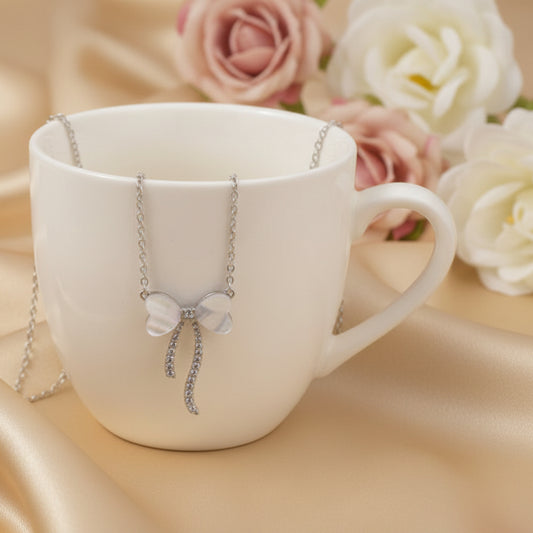 Cupid bow silver Necklace