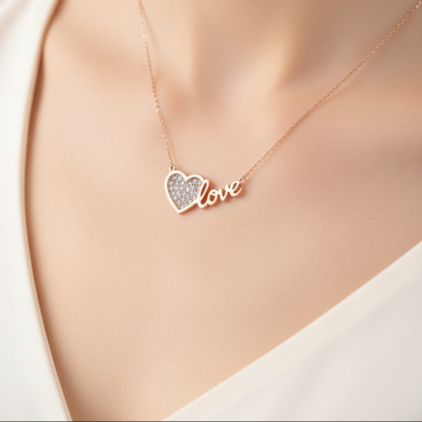 Love Rosegold Necklace