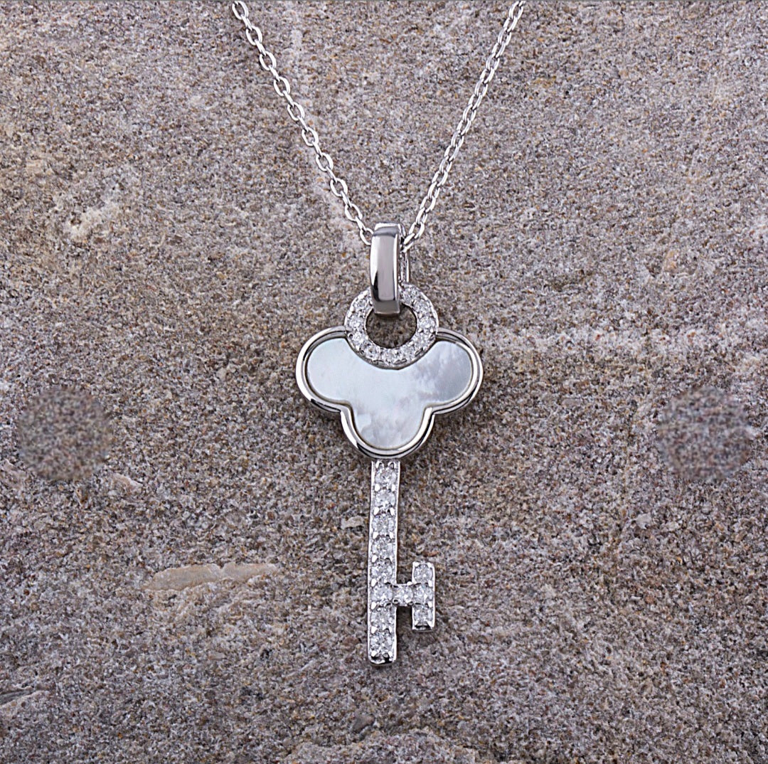 Key Silver Necklace