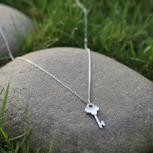 Key Silver Necklace